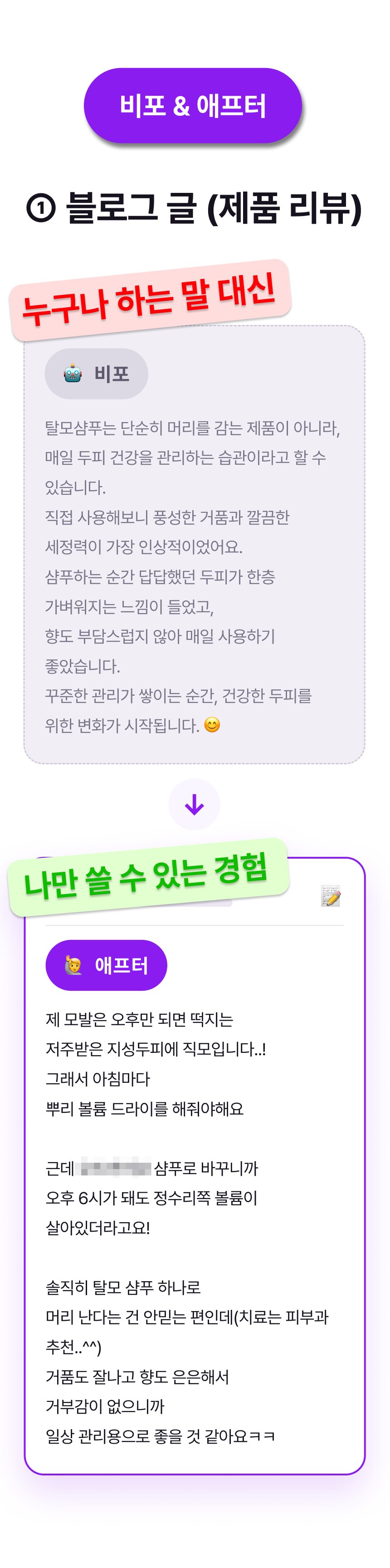 비포 & 애프터 ① 블로그 글
